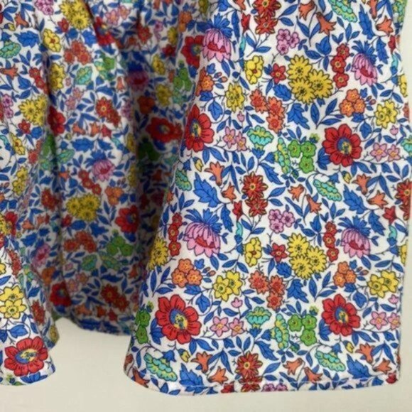J.Crew x Liberty M Tank Top Favourite Flowers Print Floral Print Smocked - Picture 9 of 10